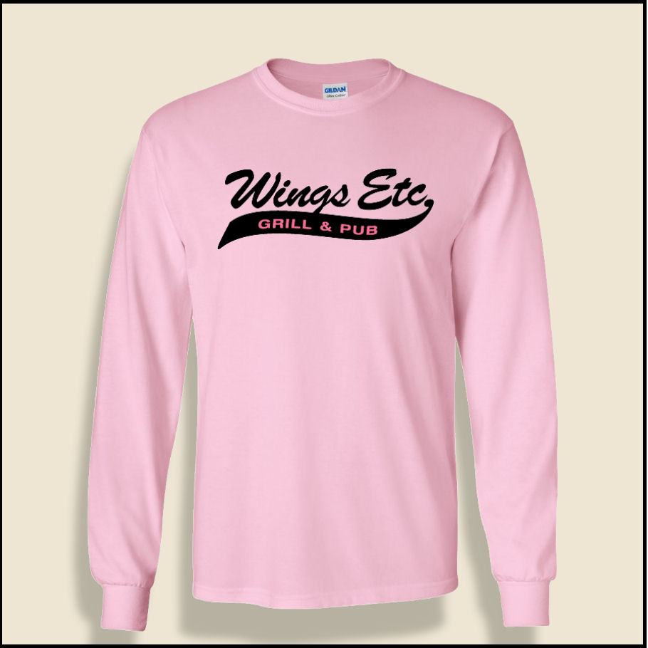 Lt. Pink Wings Etc. Long Sleeve T-Shirt